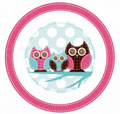 Lily and George Plate Owl